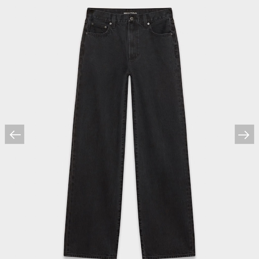 Denim Forum High Rise Jeans in Black
